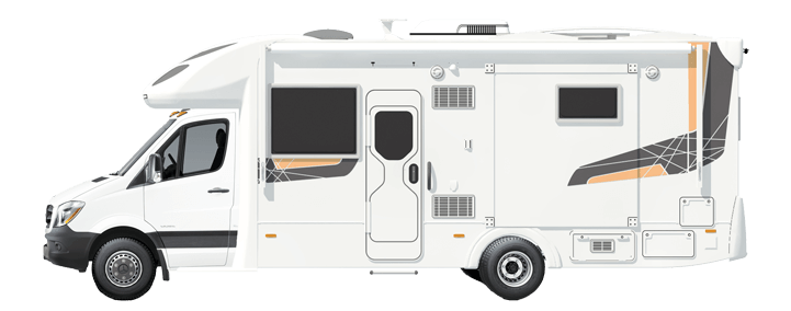 Sunliner motorhome side on view